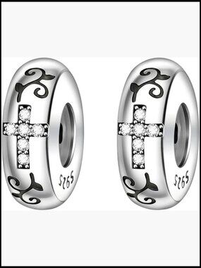 Clip Spacer Safety Chain Stopper Charms for Bracelet Gift Mom Friend Wife